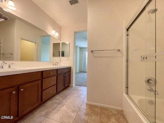 Bathroom, Dual Sink Vanities, Glass Shower, Interior