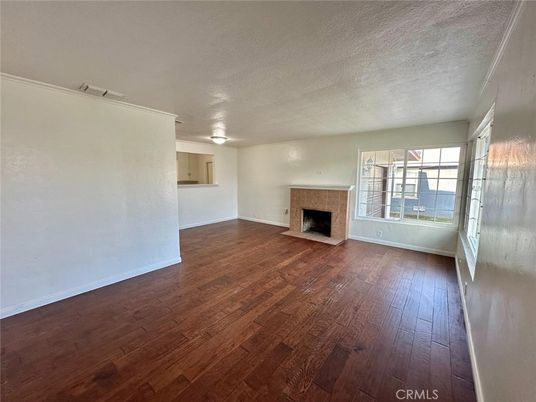 Empty room, Fireplace, Interior, Wood Texture Flooring