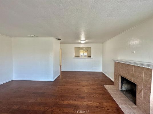 Empty room, Fireplace, Interior, Wood Texture Flooring