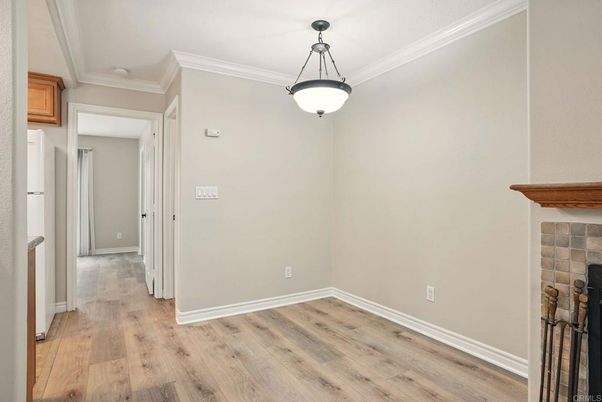 Fireplace, Interior, Pendant Lights, Wood Texture Flooring