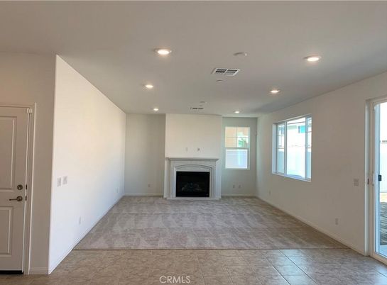 Empty room, Fireplace, Interior, Recessed Lighting