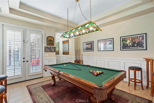 Billiard Table, Game Room, Interior, Pendant Lights