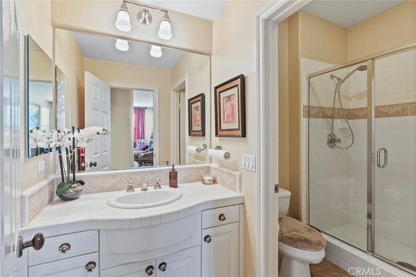Bathroom, Glass Shower, Interior, Tile Countertops