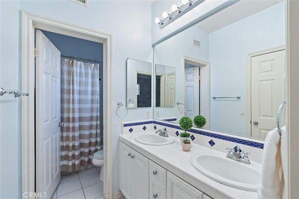 Bathroom, Dual Sink Vanities, Interior, Tile Countertops