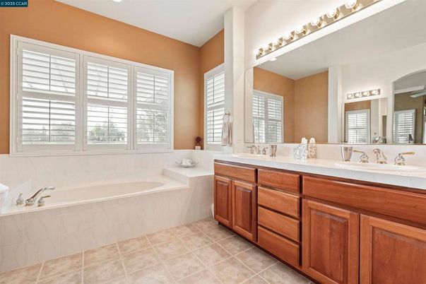 Bathroom, Dual Sink Vanities, Interior, Tile Countertops
