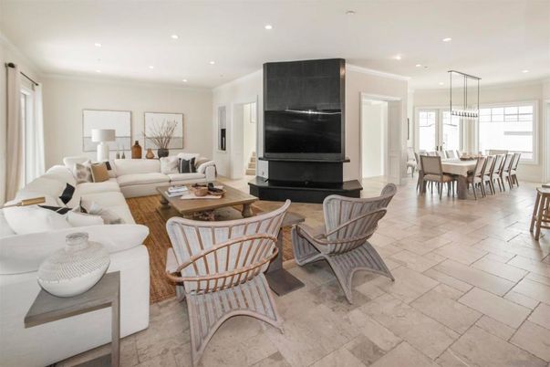 Dining room, Interior, Living room, Pendant Lights, Recessed Lighting