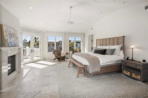 Bedroom, Fireplace, Interior, Recessed Lighting