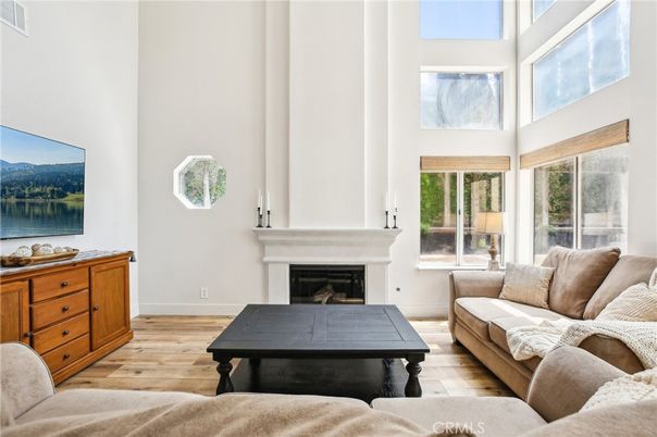 Fireplace, Interior, Living room, Wood Texture Flooring