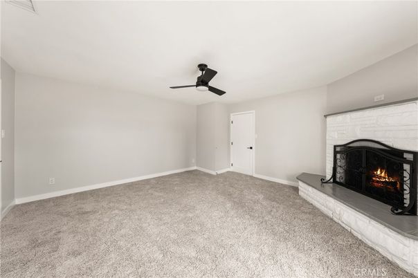 Empty room, Fireplace, Interior
