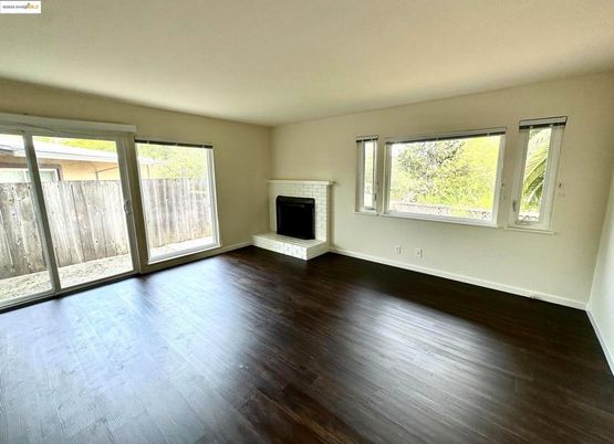 Empty room, Fireplace, Interior, Wood Texture Flooring