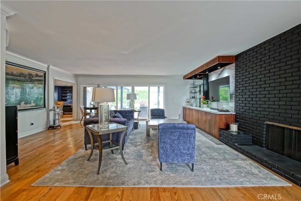 Dining room, Fireplace, Interior, Living room, Stone Walls, Wood Texture Flooring