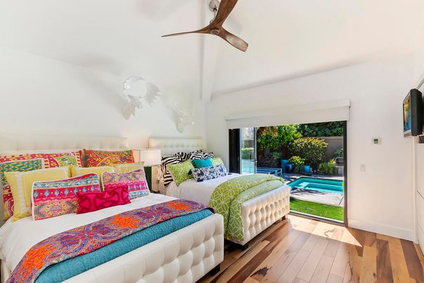 Bedroom, Interior, Wood Texture Flooring