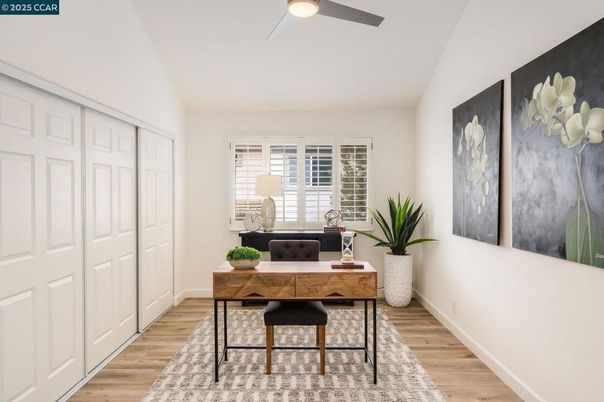 Home Office, Interior, Wood Texture Flooring