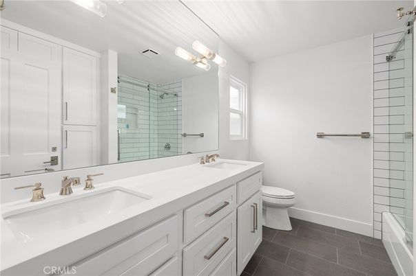 Bathroom, Dual Sink Vanities, Glass Shower, Interior