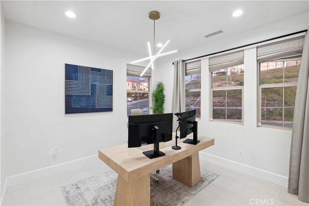 Home Office, Interior, Pendant Lights, Recessed Lighting