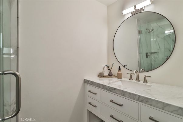 Bathroom, Dual Sink Vanities, Glass Shower, Interior
