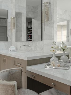 Bathroom, Interior, Marble Walls