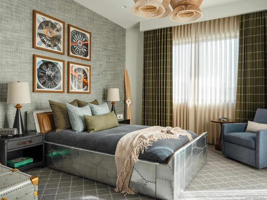 Bedroom, Interior, Pendant Lights