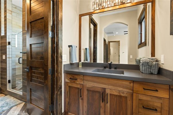 Bathroom, Dual Sink Vanities, Glass Shower, Interior