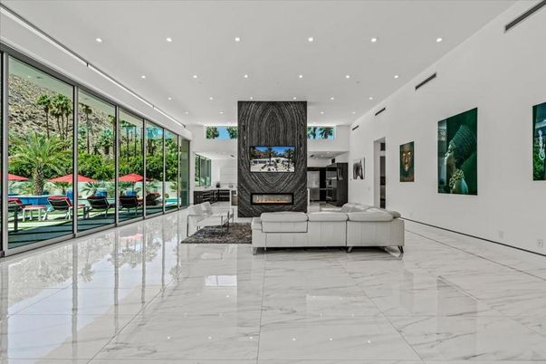 Interior, Living room, Marble, Recessed Lighting