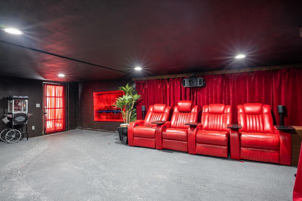 Home Theatre Room, Interior, Recessed Lighting, Theatre Room