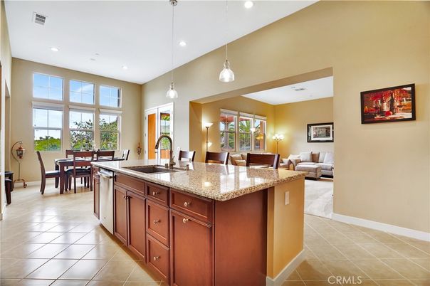 Dining room, Interior, Kitchen, Pendant Lights, Recessed Lighting