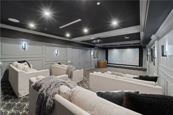 Home Theatre Room, Interior, Projection Screen, Recessed Lighting, Theatre Room