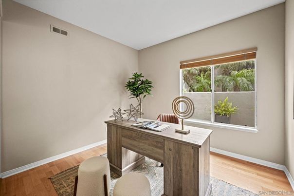 Home Office, Interior, Wood Texture Flooring