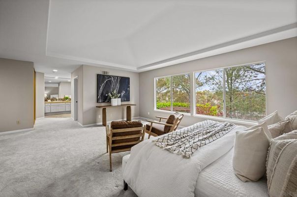 Bedroom, Interior, Recessed Lighting