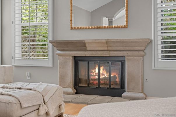 Fireplace, Interior, Wood Texture Flooring
