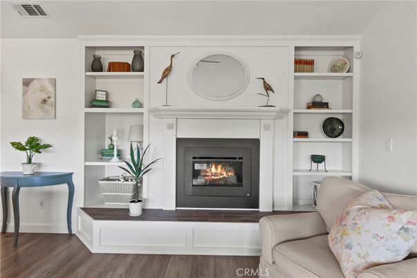 Fireplace, Interior, Wood Texture Flooring