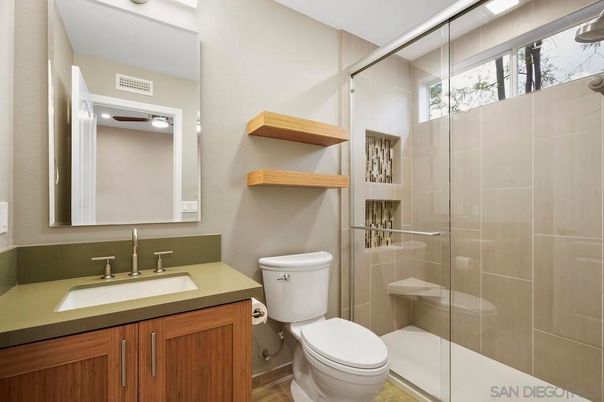 Bathroom, Glass Shower, Interior