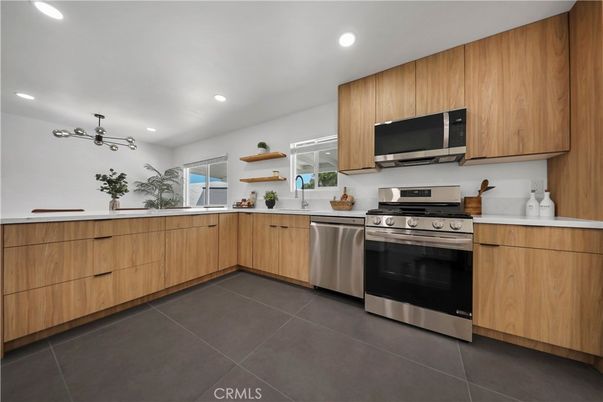 Interior, Kitchen, Recessed Lighting, Stainless Steel Appliances
