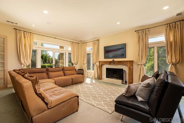 Fireplace, Interior, Living room, Recessed Lighting