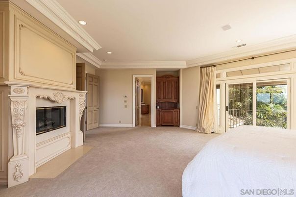Bedroom, Fireplace, Interior, Recessed Lighting