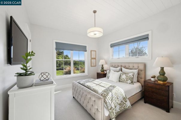 Bedroom, Interior, Pendant Lights