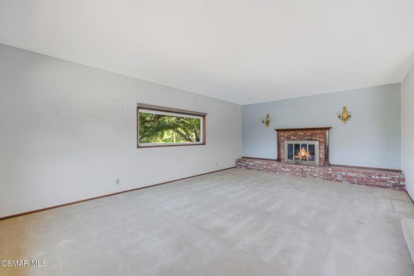 Empty room, Fireplace, Interior