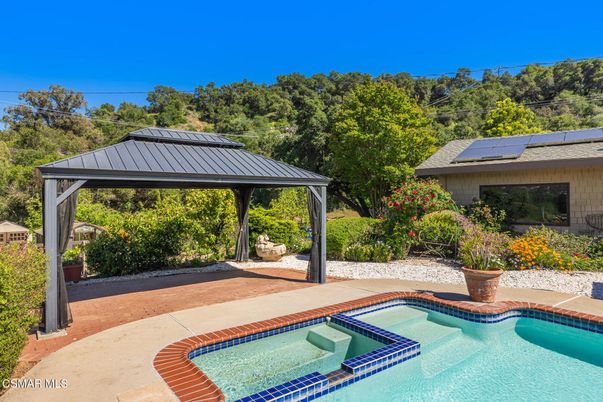 Exterior, Pool, Solar Panels