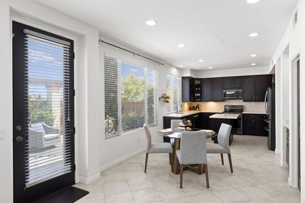 Dining room, Interior, Kitchen, Recessed Lighting, Stainless Steel Appliances