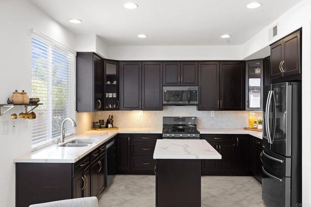 Interior, Kitchen, Marble, Recessed Lighting