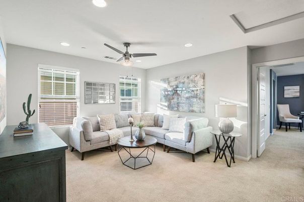 Interior, Living room, Recessed Lighting
