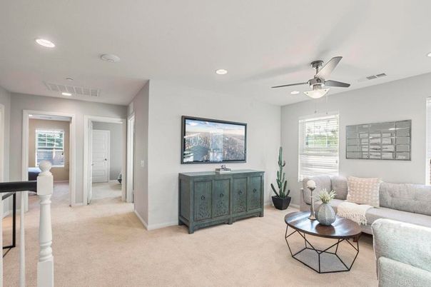 Interior, Living room, Recessed Lighting