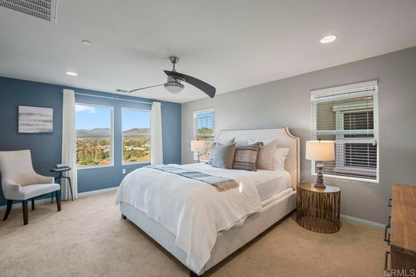 Bedroom, Interior, Recessed Lighting