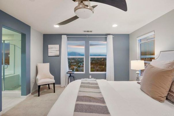 Bedroom, Interior, Recessed Lighting