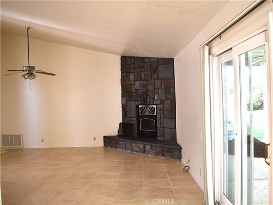 Empty room, Fireplace, Interior