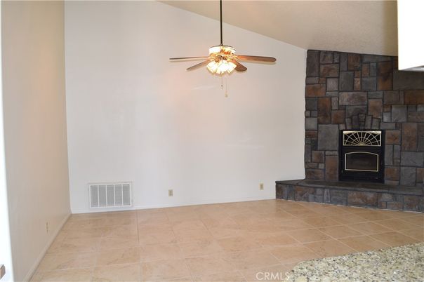 Empty room, Fireplace, Interior, Stone Walls