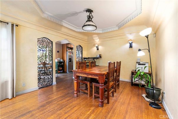 Dining room, Interior, Wood Texture Flooring