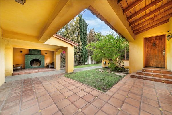 Backyard, Exterior, Fireplace
