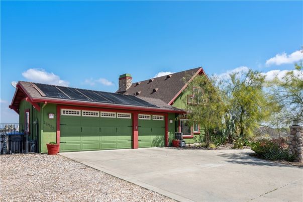 Attached, Exterior, Facade, Solar Panels, Ranch
