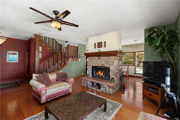 Fireplace, Interior, Living room, Wood Texture Flooring